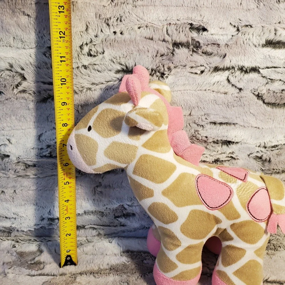 Carters‎ Giraffe Baby Plush Stuffed Animal Brown Pink 2012 Baby Toy 10
